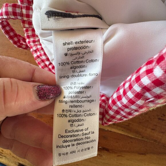 Pottery Barn Kids Smiling Snowman Red Quilted Christmas Stocking Stocking New - Picture 6 of 9